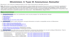 Desktop Screenshot of mixminion.net